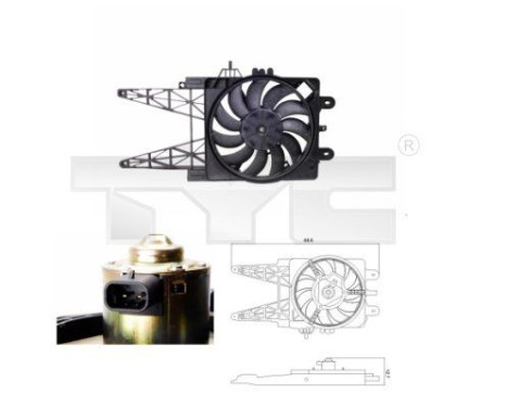 Cooling fan 809-0008 TYC