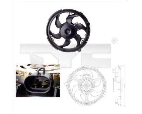 Cooling fan 809-0010 TYC