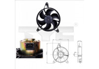 Cooling fan 809-0011 TYC