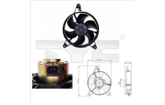 Cooling fan 809-0011 TYC