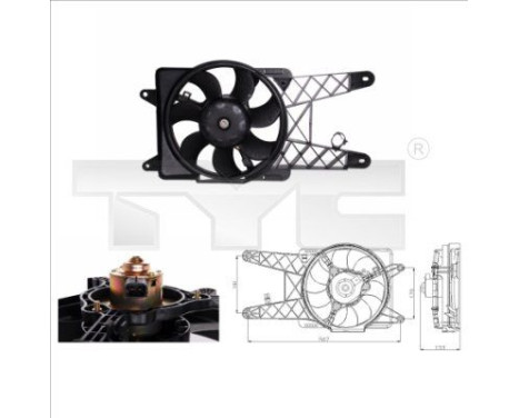 Cooling fan 809-0012 TYC