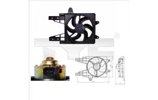 Cooling fan 809-0013 TYC