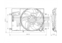 Cooling fan 809-0018 TYC