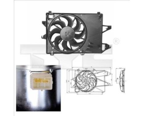 Cooling fan 810-0001 TYC