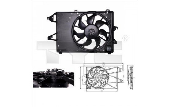 Cooling fan 810-0009 TYC