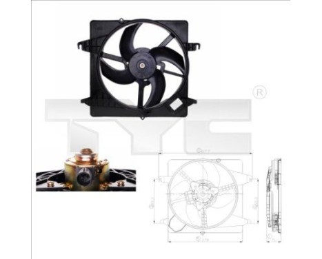 Cooling fan 810-0013 TYC