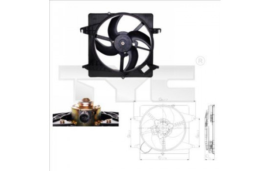 Cooling fan 810-0013 TYC