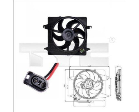 Cooling fan 810-0014 TYC