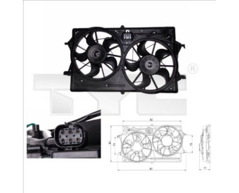 Cooling fan 810-0019 TYC