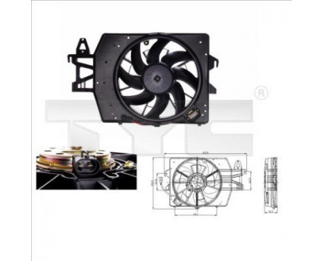 Cooling fan 810-0040 TYC