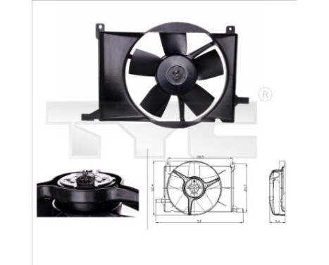 Cooling fan 825-0002 TYC