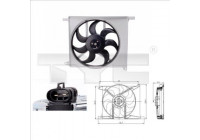 Cooling fan 825-0003 TYC