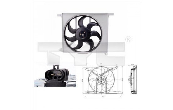 Cooling fan 825-0003 TYC