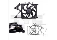 Cooling fan 825-0007 TYC