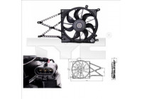 Cooling fan 825-0011 TYC