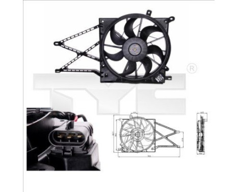 Cooling fan 825-0011 TYC