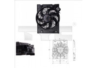 Cooling fan 825-0014 TYC