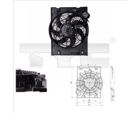 Cooling fan 825-0014 TYC