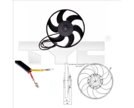 Cooling fan 826-0002 TYC