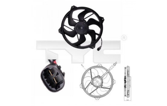 Cooling fan 826-0006 TYC