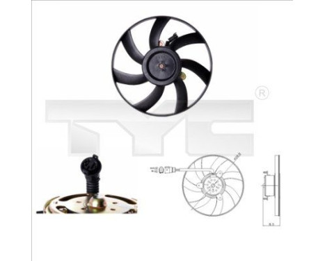 Cooling fan 831-0003 TYC