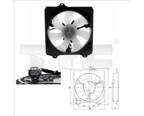 Cooling fan 836-0009 TYC