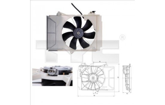 Cooling fan 836-0011 TYC
