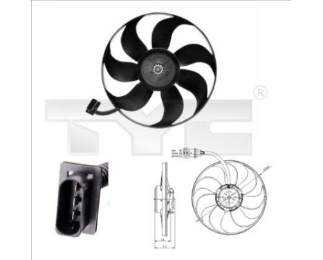 Cooling fan 837-0004 TYC