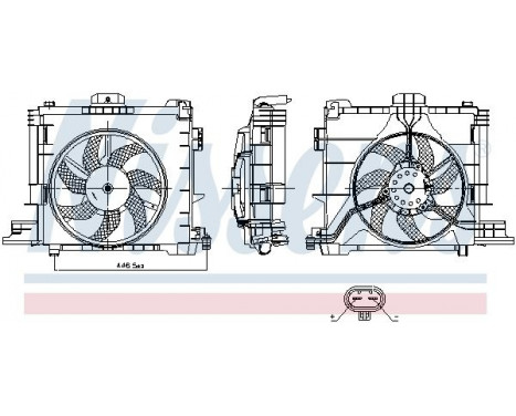 Cooling fan 850009 Nissens, Image 6