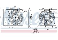 Cooling fan 850087 Nissens