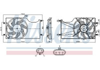 Cooling fan 850098 Nissens