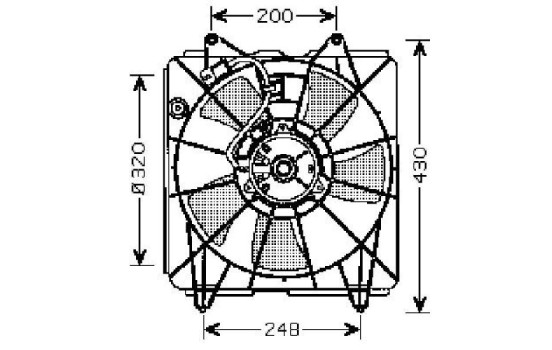 Cooling fan 8521007 Diederichs