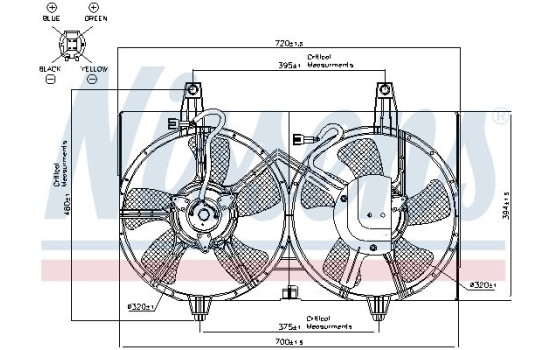 Cooling fan 85280 Nissens, Image 6