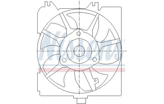 Cooling fan 85455 Nissens