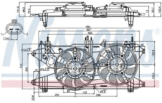 Cooling fan 85689 Nissens, Image 7