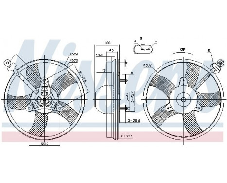 Cooling fan 85759 Nissens, Image 6