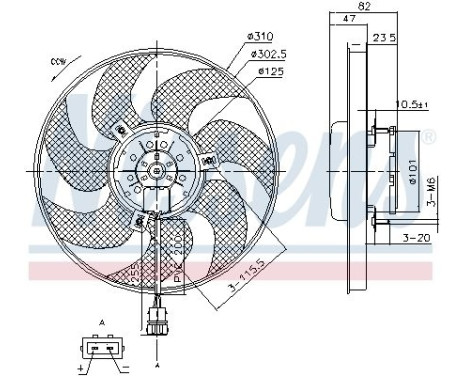 Cooling fan 85761 Nissens, Image 6