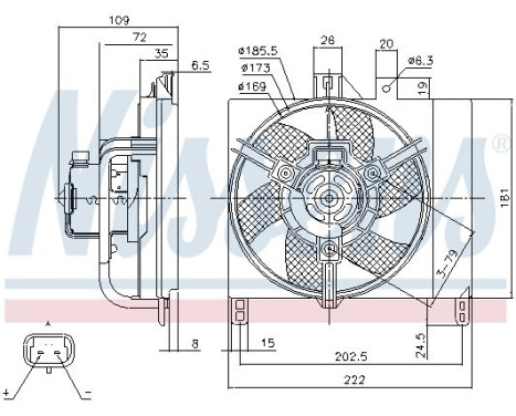 Cooling fan 85765 Nissens, Image 6