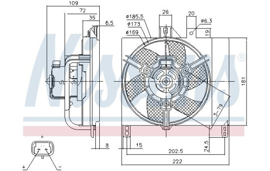 Cooling fan 85765 Nissens, Image 6