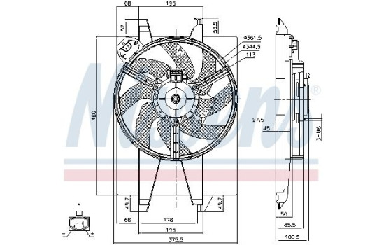 Cooling fan 85767 Nissens, Image 6