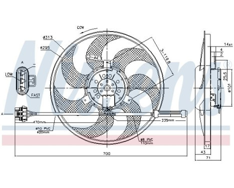 Cooling fan 85775 Nissens, Image 6
