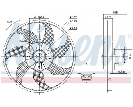 Cooling fan 85781 Nissens, Image 6