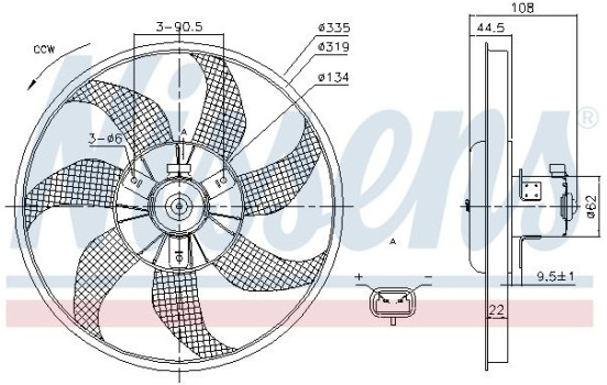 Cooling fan 85781 Nissens, Image 6