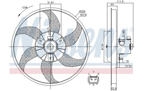 Cooling fan 85782 Nissens, Image 6