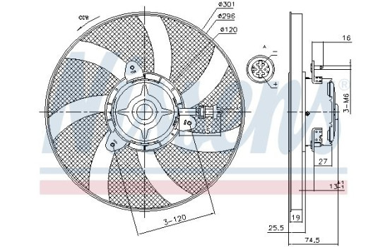 Cooling fan 85800 Nissens, Image 6