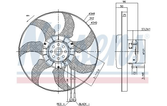 Cooling fan 85802 Nissens, Image 5