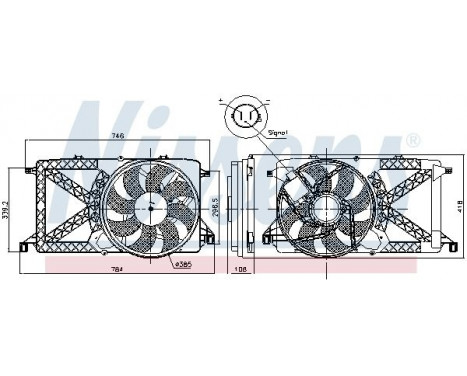 Cooling fan 85827 Nissens, Image 6