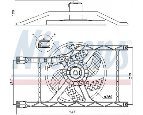 Cooling fan 85920 Nissens, Image 6