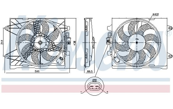 Cooling fan 85922 Nissens, Image 7