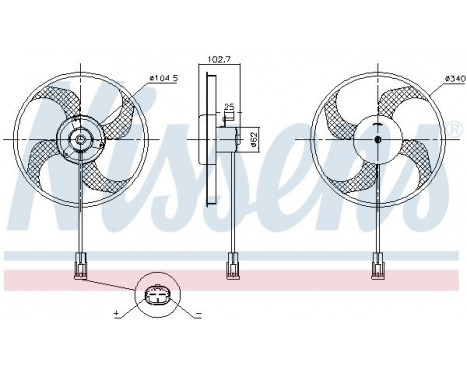 Cooling fan 85947 Nissens, Image 6